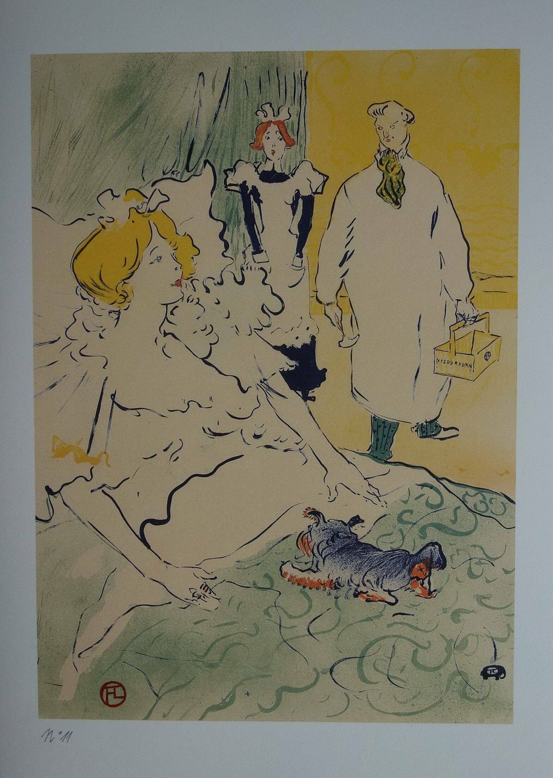 Fine Art Deco Post Impressionist Limited Edition Print, Henri De Toulouse Lautrec, Signed & Numbered