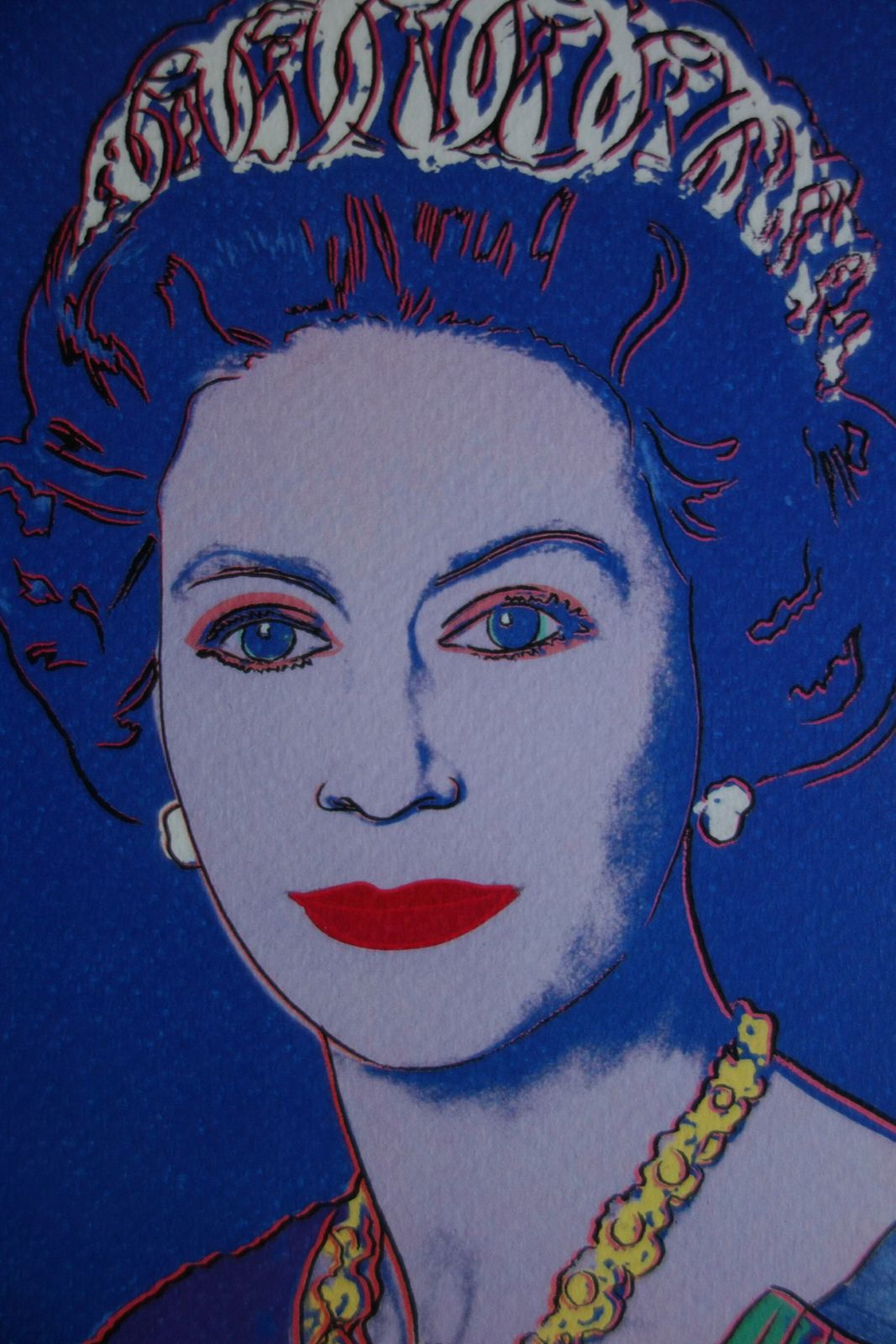 Fine Pop Art Limited Edition Print – Celebrity Portrait Series   Queen Elizabeth, Andy Warhol, Signed & Numbered photo Art