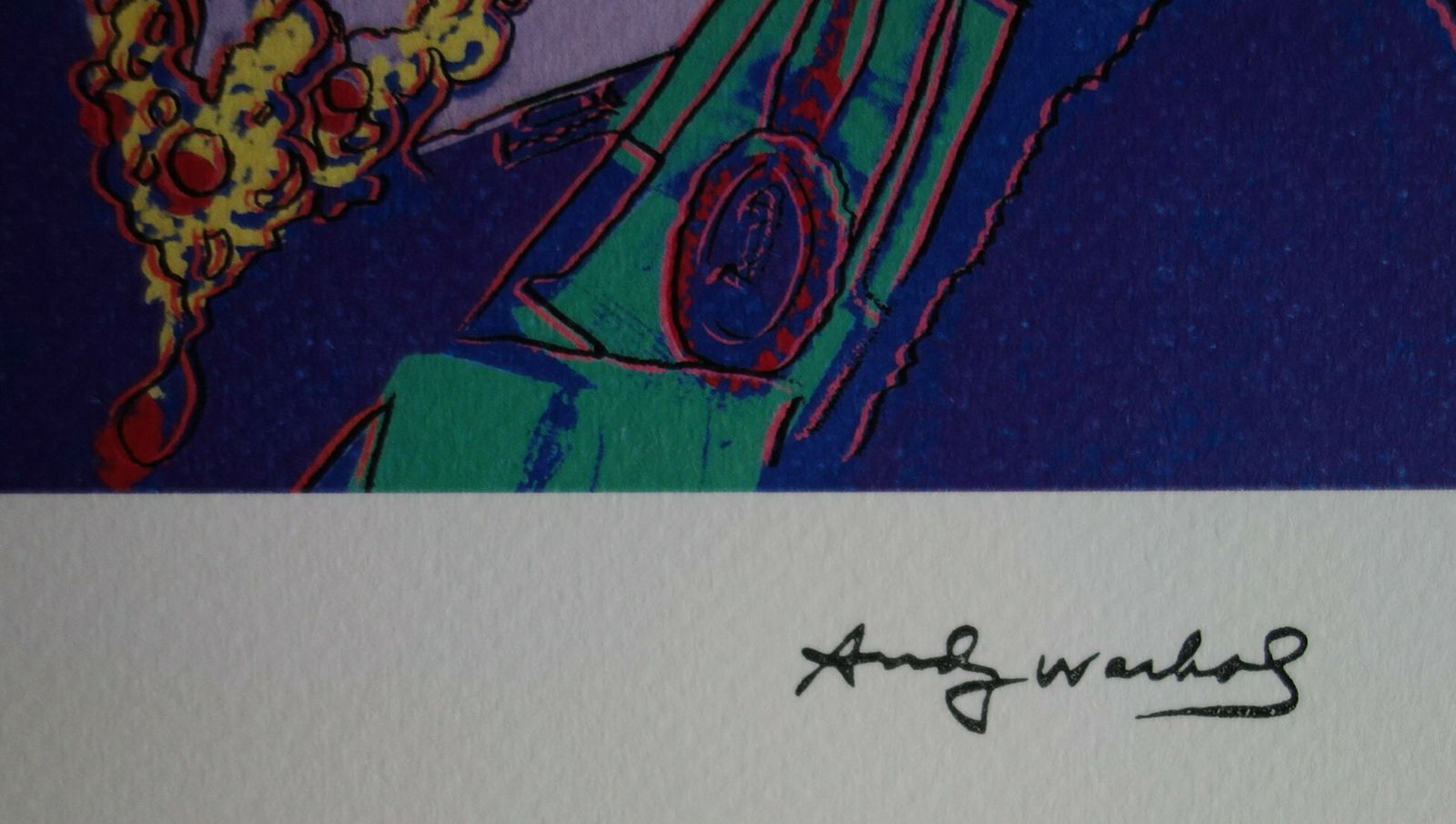 Fine Pop Art Limited Edition Print – Celebrity Portrait Series   Queen Elizabeth, Andy Warhol, Signed & Numbered photo 184.0