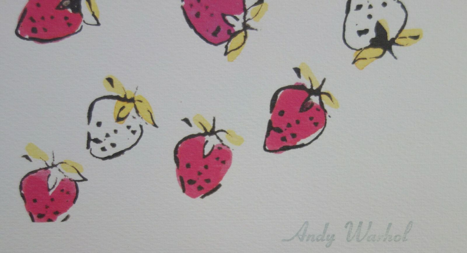 Fine Pop Art Limited Edition Print   Illustration   Strawberry, Andy Warhol, Signed & Numbered photo Art