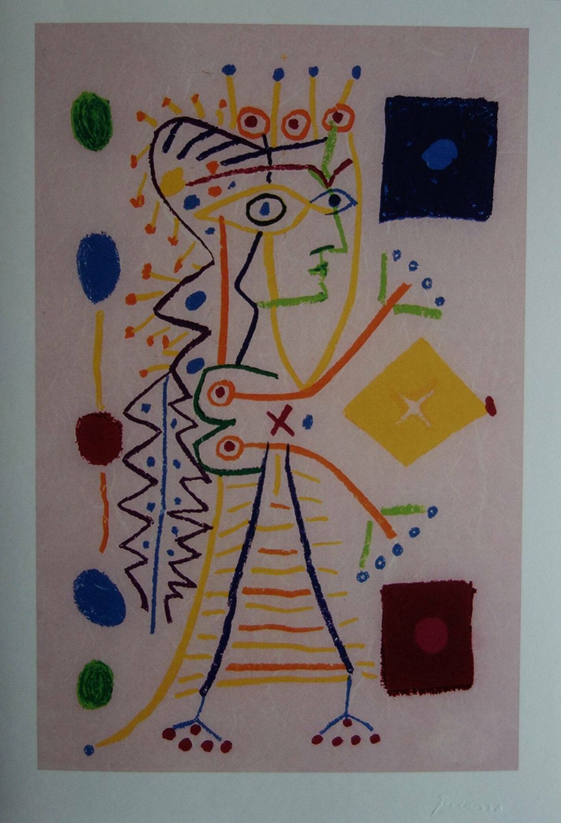 Fine Cubist Limited Edition Print   Femme, Pablo Picasso, Signed & Stamped