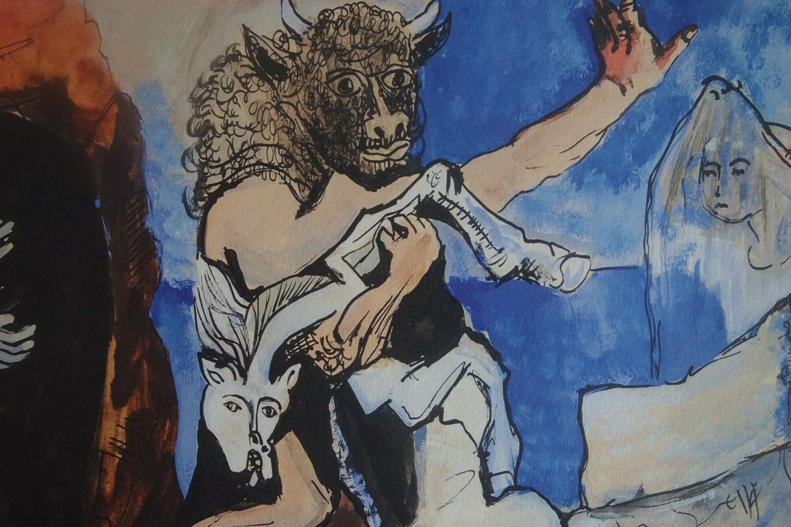 Fine Cubist Limited Edition Print   Mythology, Pablo Picasso, Hand Signed & Numbered photo Art
