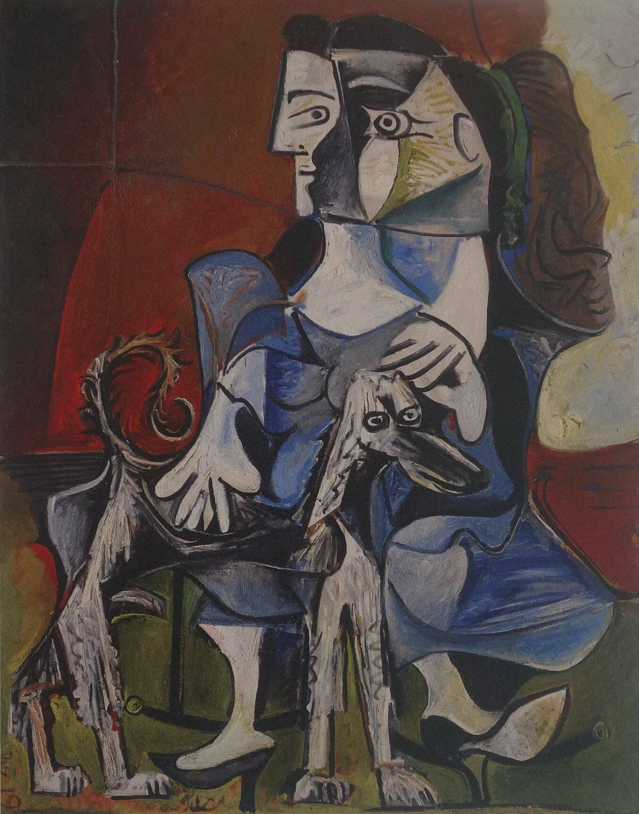 Fine Cubist Limited Edition Print   Portrait Of A Woman, Pablo Picasso, Hand Signed & Numbered photo furniture