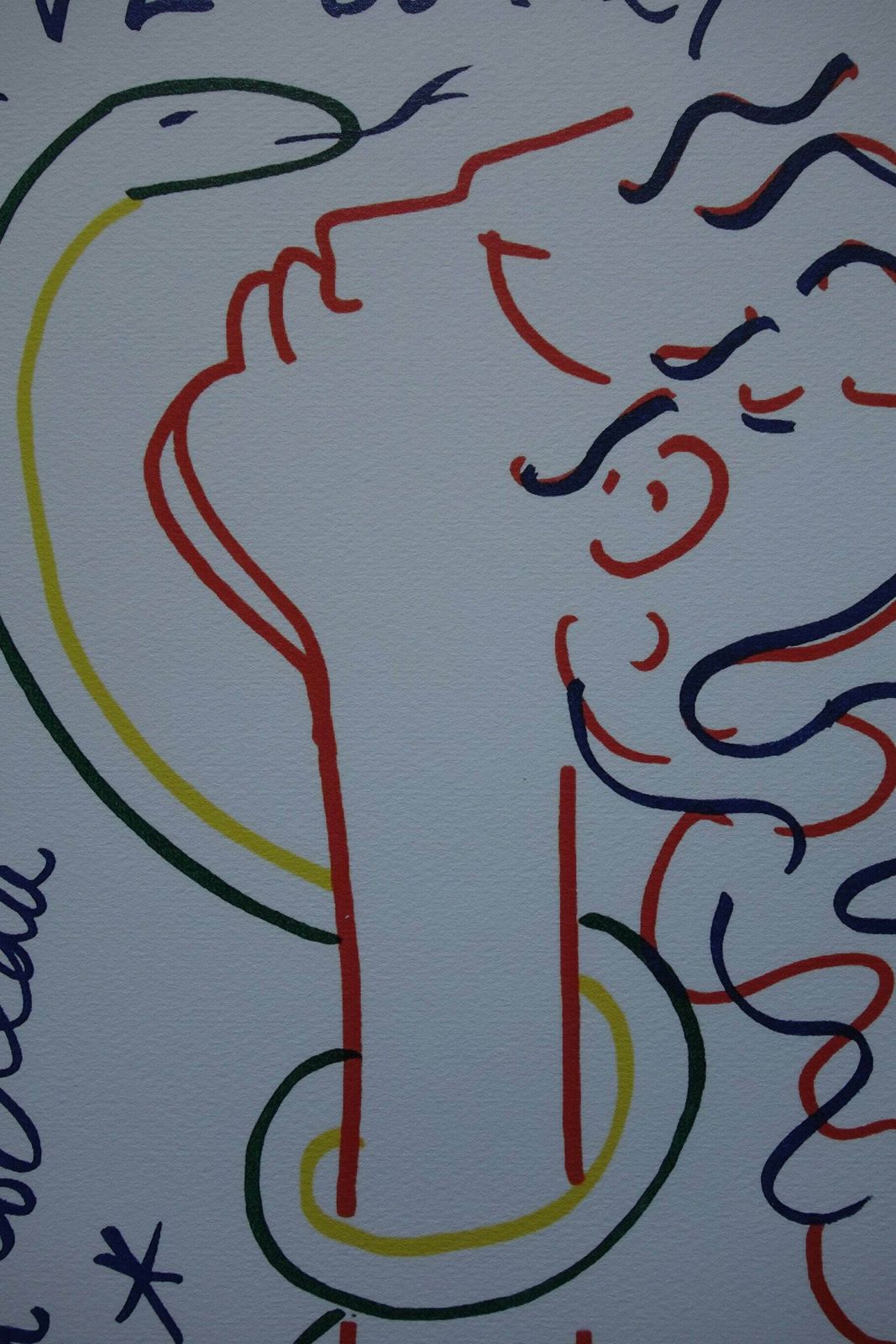 Rare Beautiful Limited Illustration Print   Portrait, Jean Cocteau, Signed, Numbered & Stamped photo for sale
