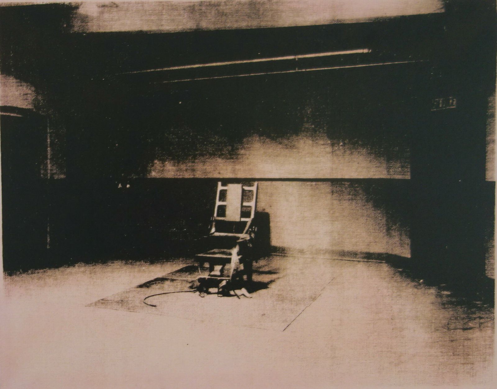 Fine Pop Art Limited Edition Print – Electric Chair Series, Andy Warhol, Stamp Signed & Numbered photo furniture