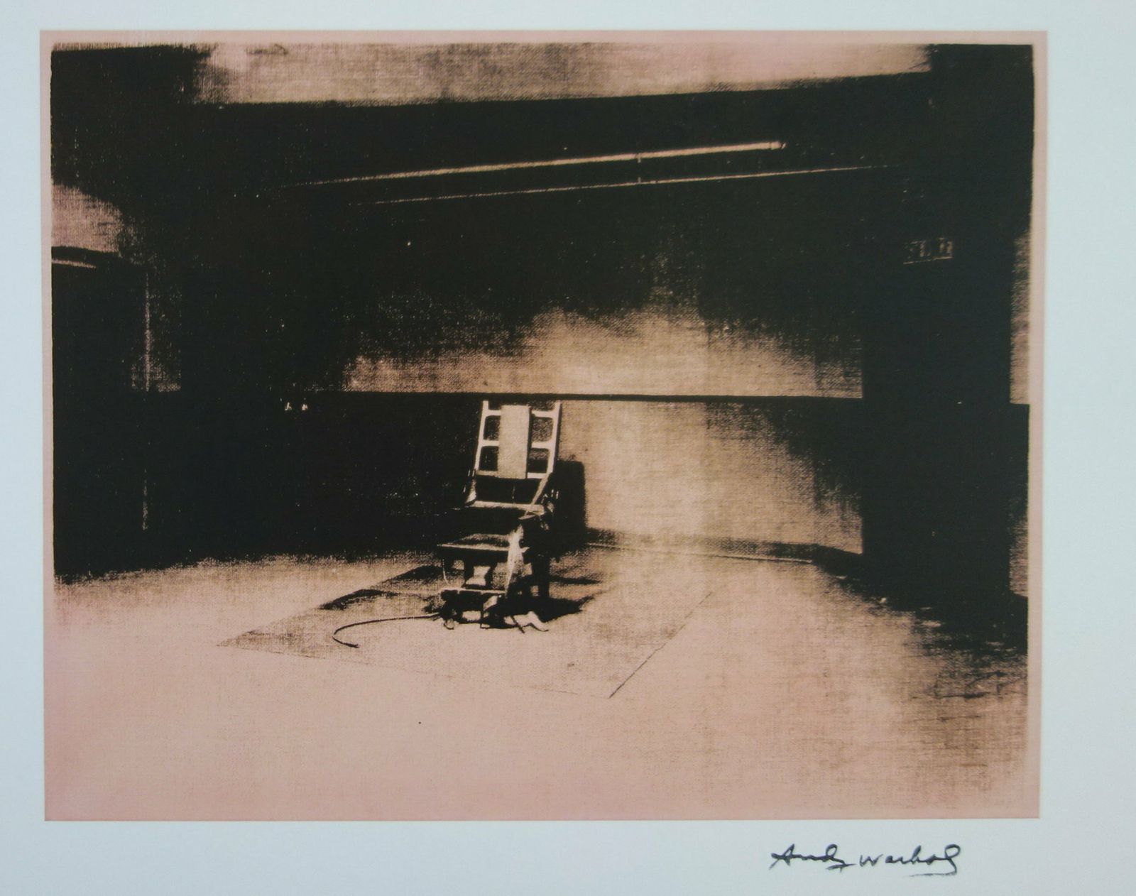 Fine Pop Art Limited Edition Print – Electric Chair Series, Andy Warhol, Stamp Signed & Numbered photo Art