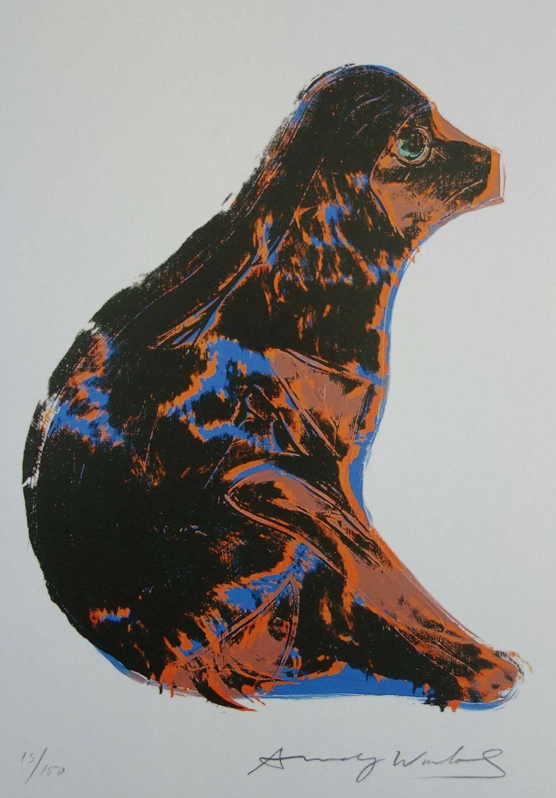 Fine Pop Art Limited Edition Print   Animal Series   Dog, Andy Warhol, Signed & Numbered