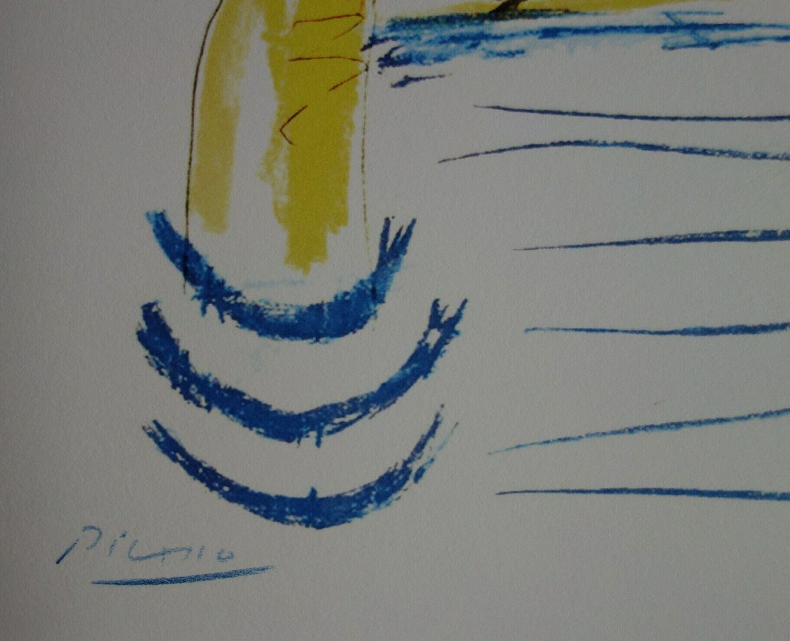 Fine Cubist Limited Edition Print   Sailor, Pablo Picasso, Hand Signed & Stamped photo for sale