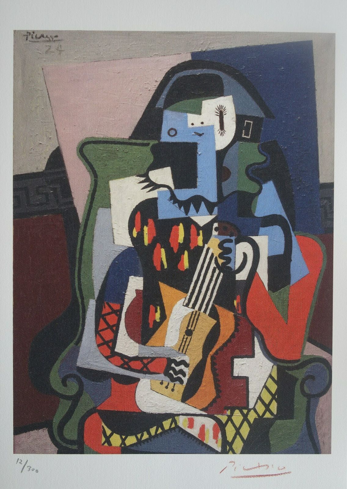 photo for sale Fine Cubist Limited Edition Print   Portrait Of A Woman, Pablo Picasso, Hand Signed & Numbered