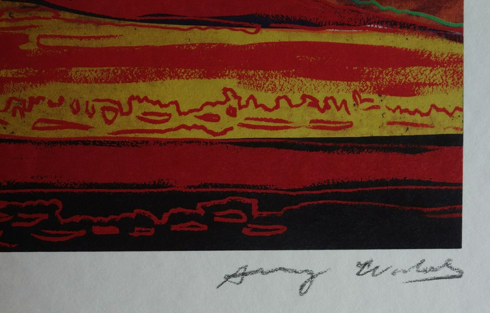 Fine Pop Art Limited Edition Print – Vesuvius, Andy Warhol, Signed & Numbered – Estate Stamp photo Art