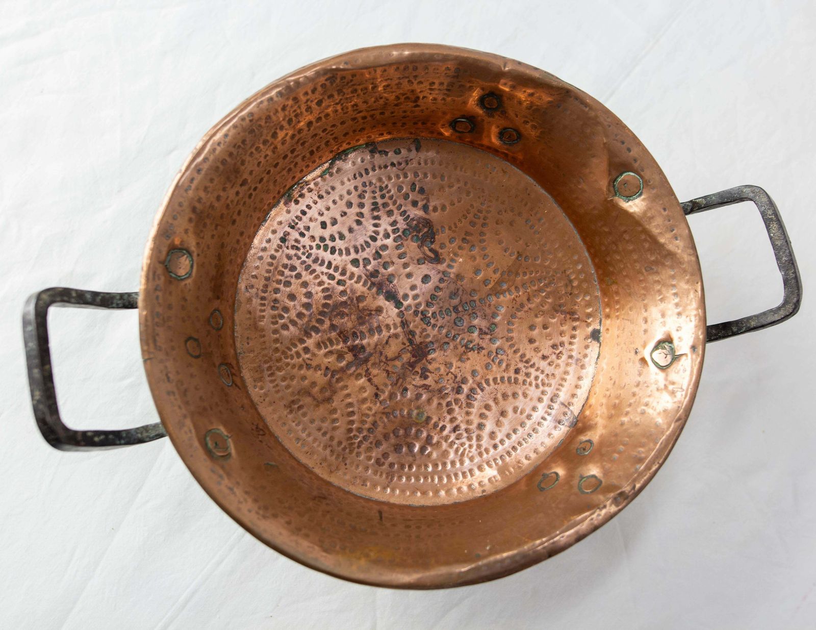 French Copper & Iron Centerpiece, 19th Century photo for sale