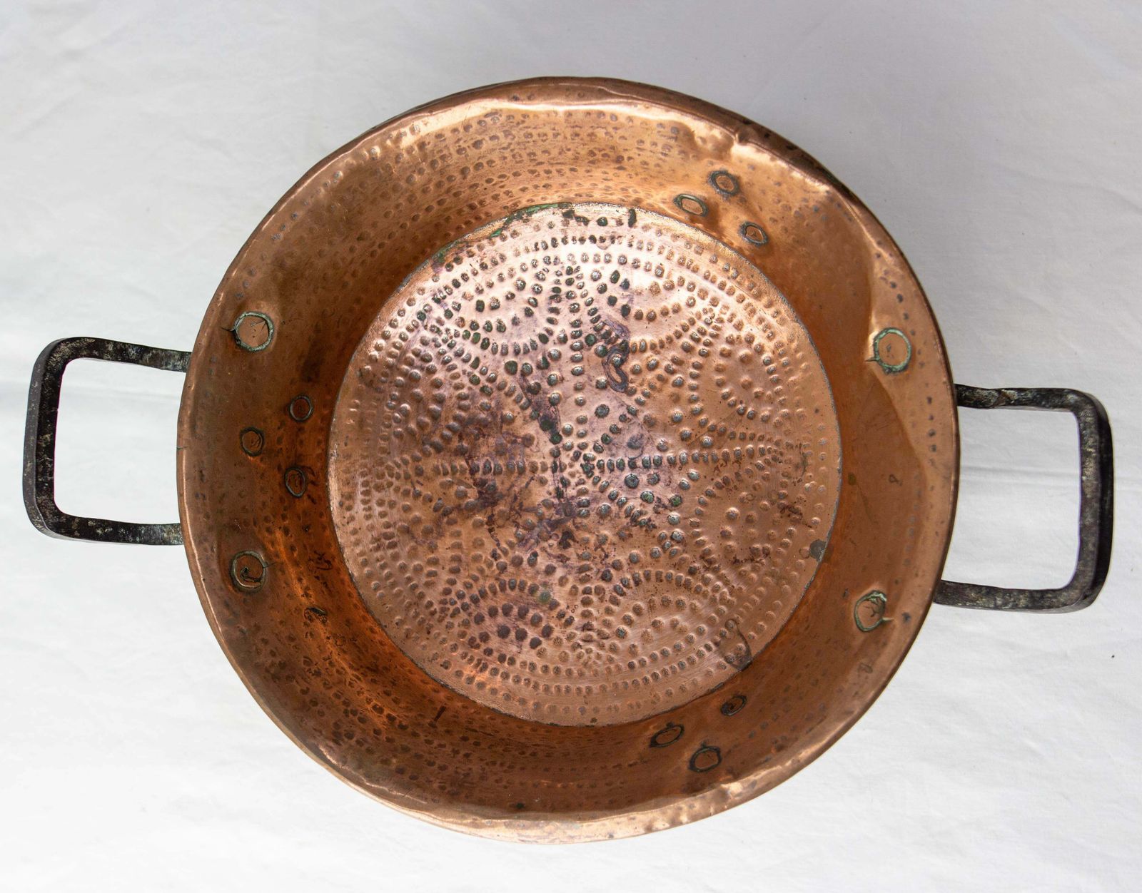 French Copper & Iron Centerpiece, 19th Century photo Home Decor