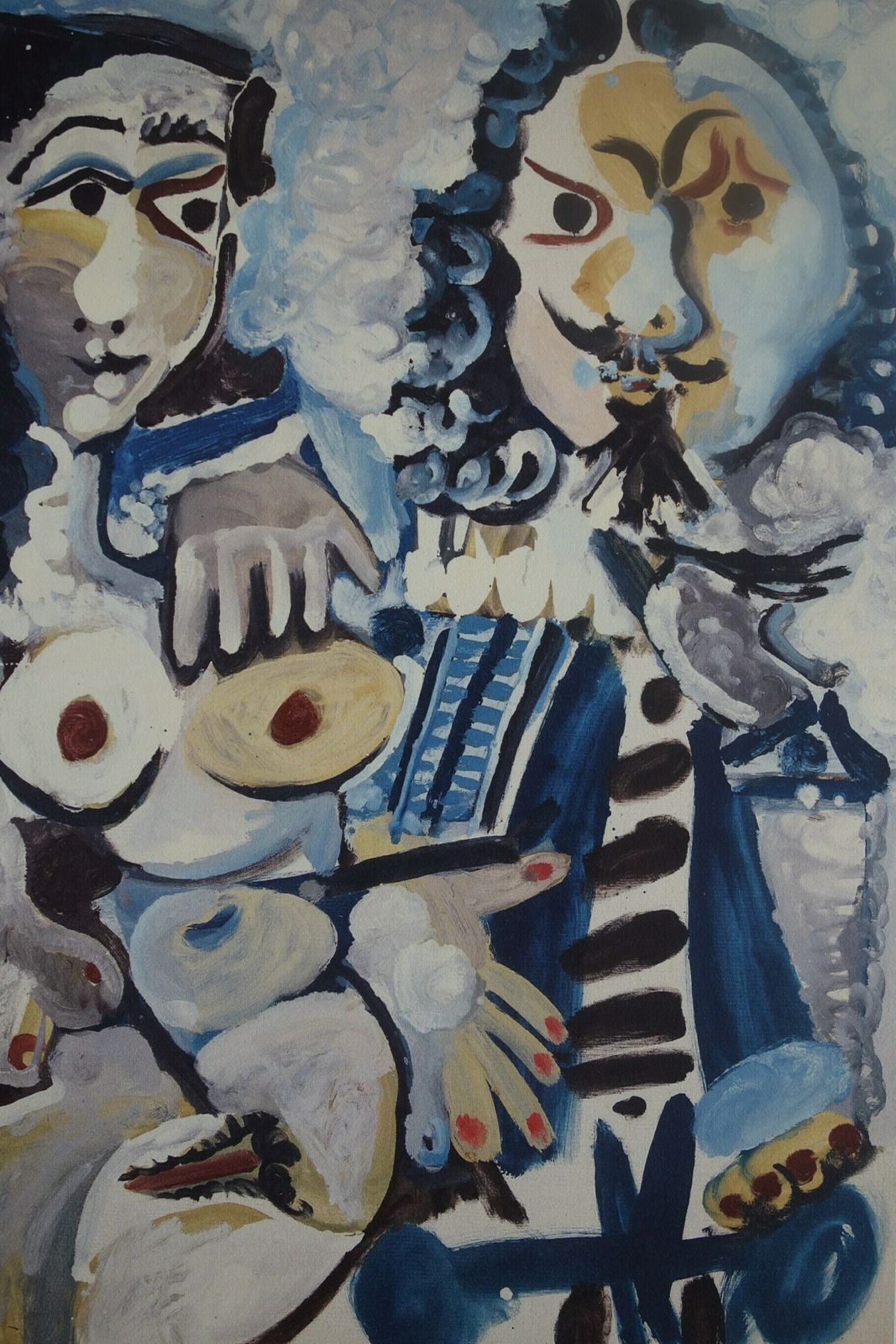 Fine Cubist Limited Edition Print   Musketeer And Nude, Pablo Picasso, Hand Signed & Stamped photo for sale
