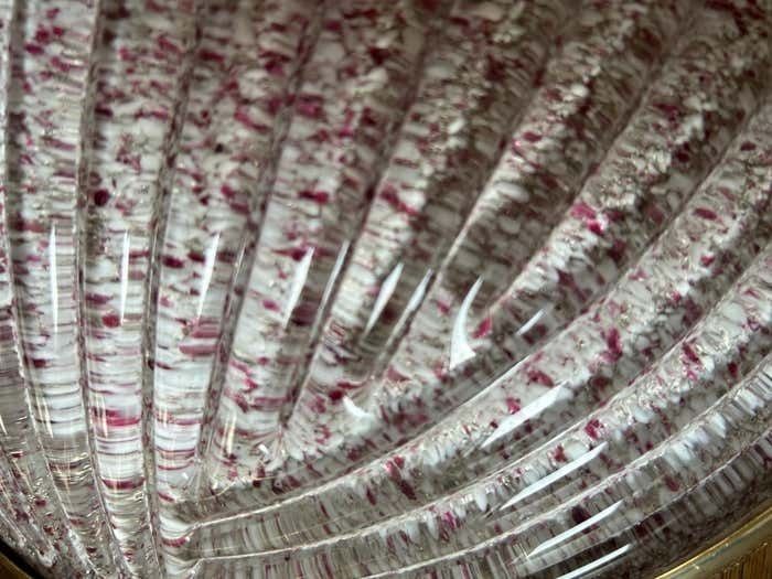 Pair Of Delicate Pink Murano Wall Sconces 1980's photo buy