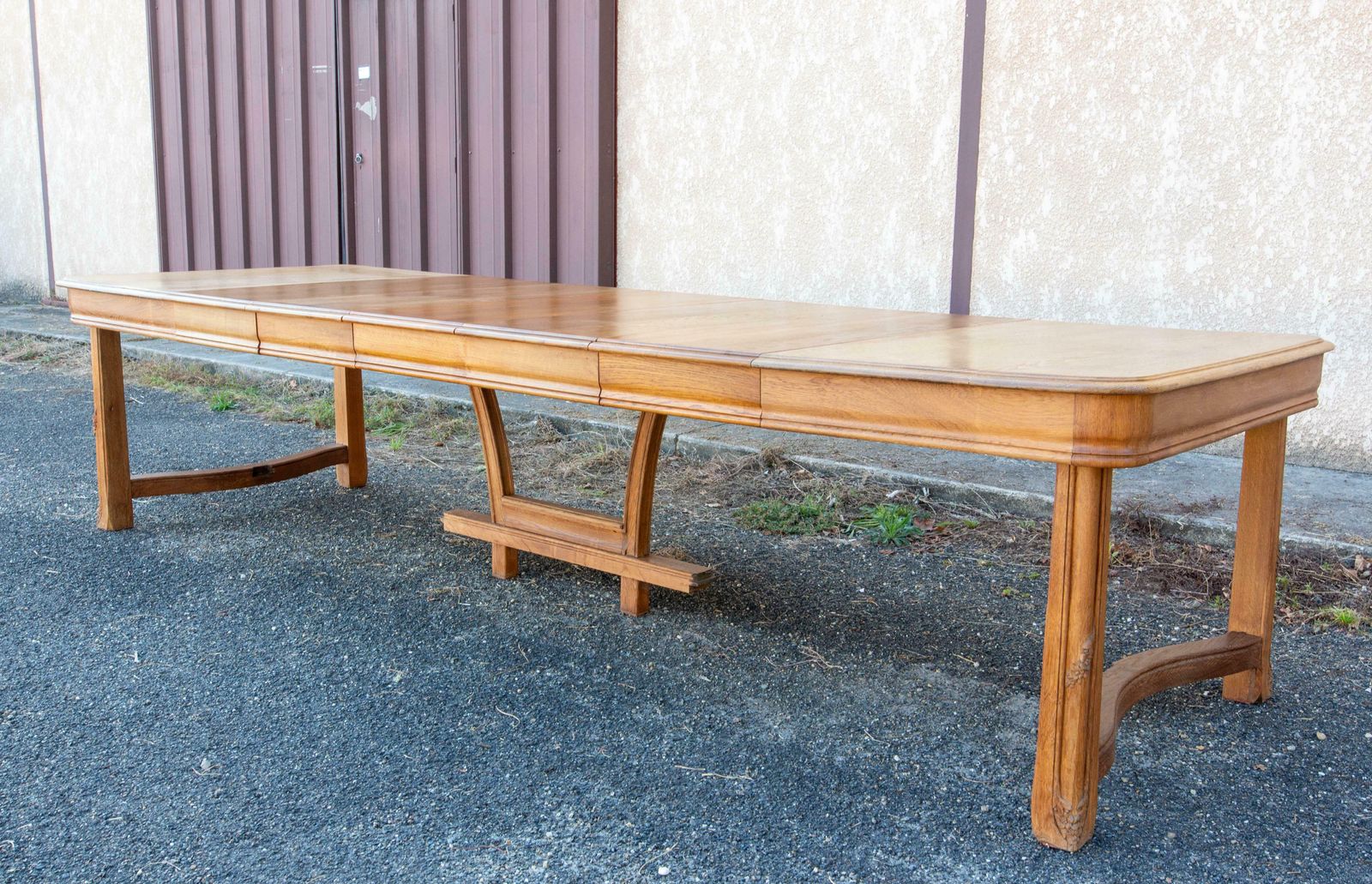 Dining Table With Extentions Art Nouveau Period, France photo vintage