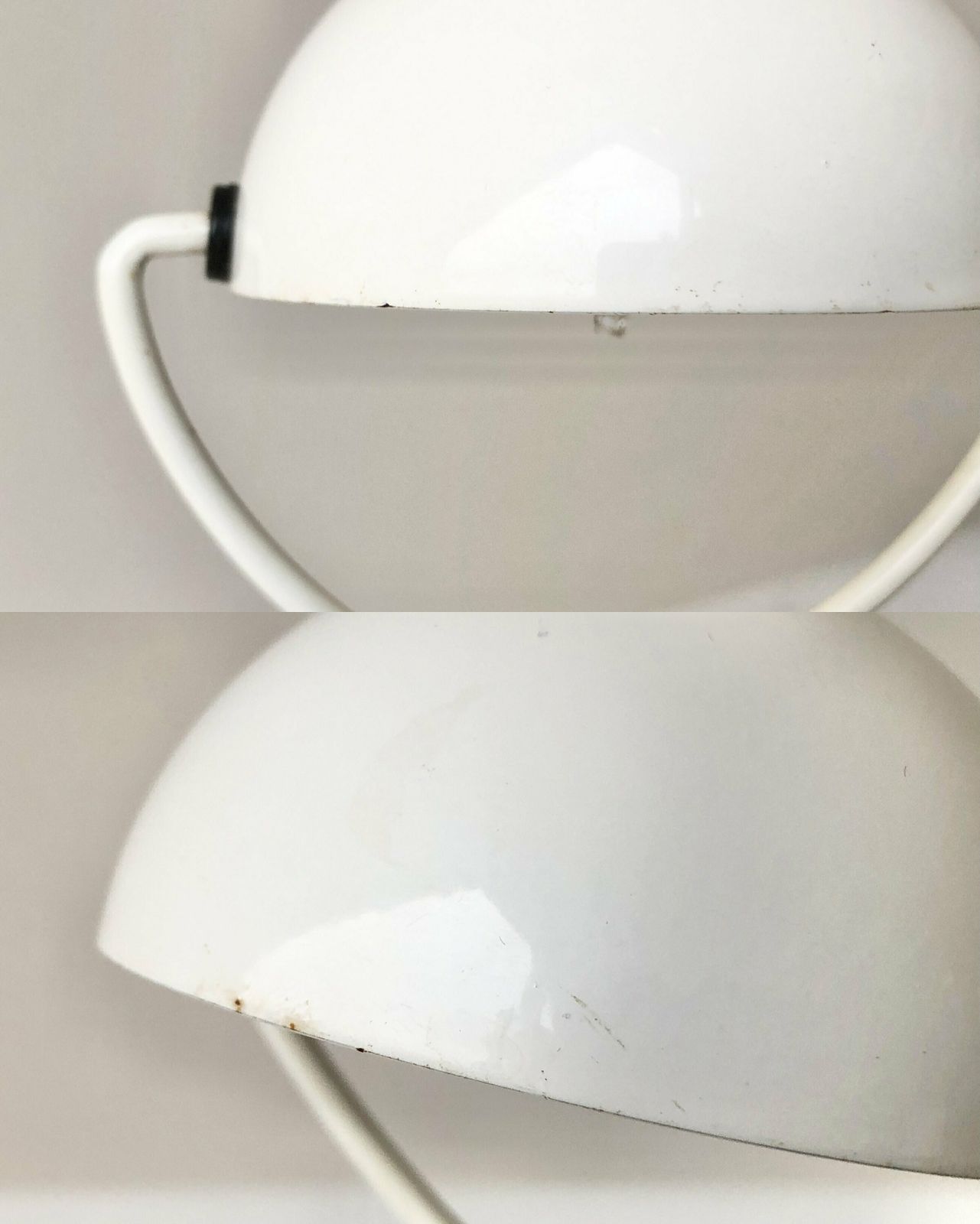 photo furniture Postmodern Italian “Meridiana” Table Lamp In White Metal And Minimalist Expression   Design From The 1970s By Stefano Cevoli For Vermezzo