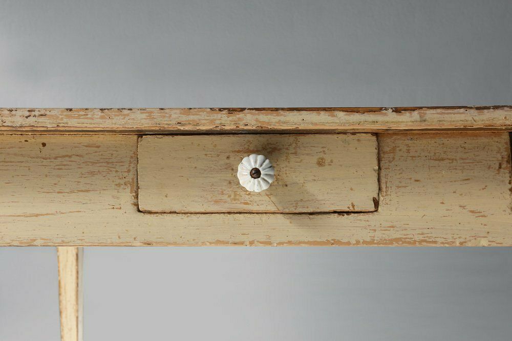 French Farm Table With Tapered Legs, 1800s photo vintage
