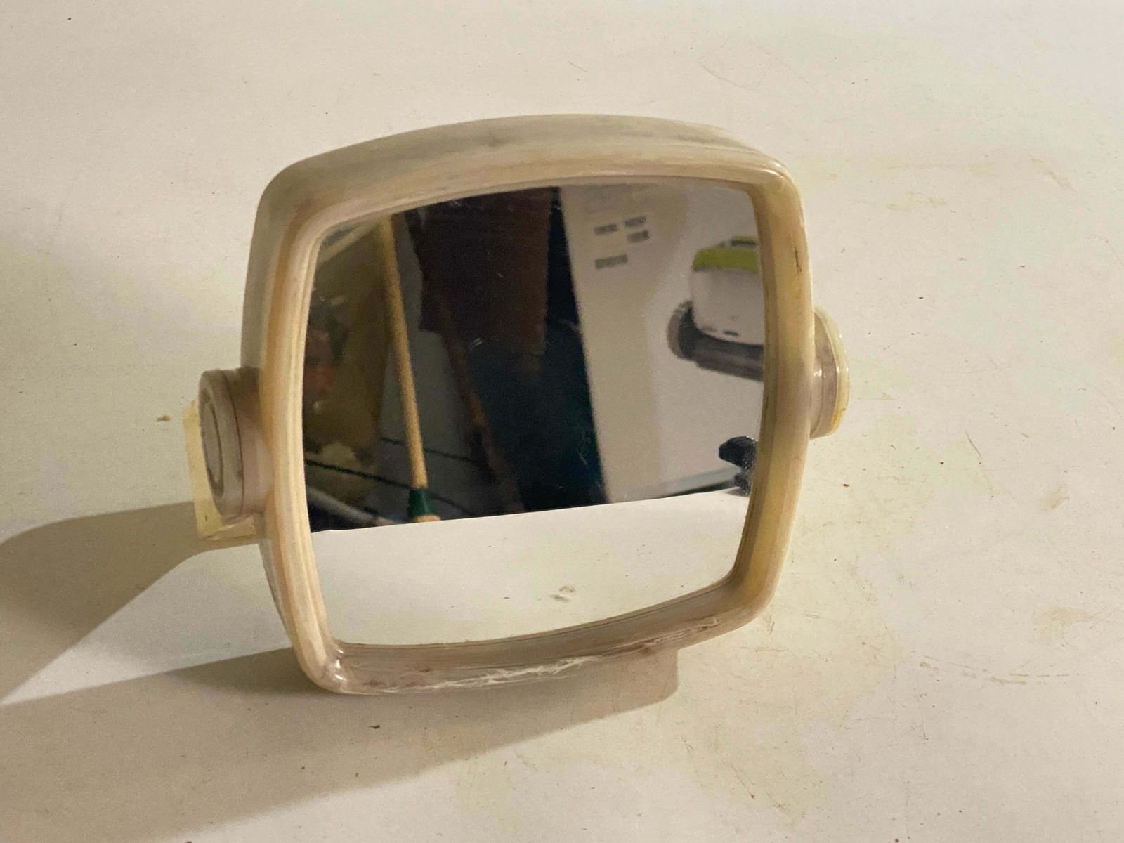 Tortoise Hand Mirror, Table Mriror, Folding Mirror 2 Faces Mirror France 1970 photo vinterior