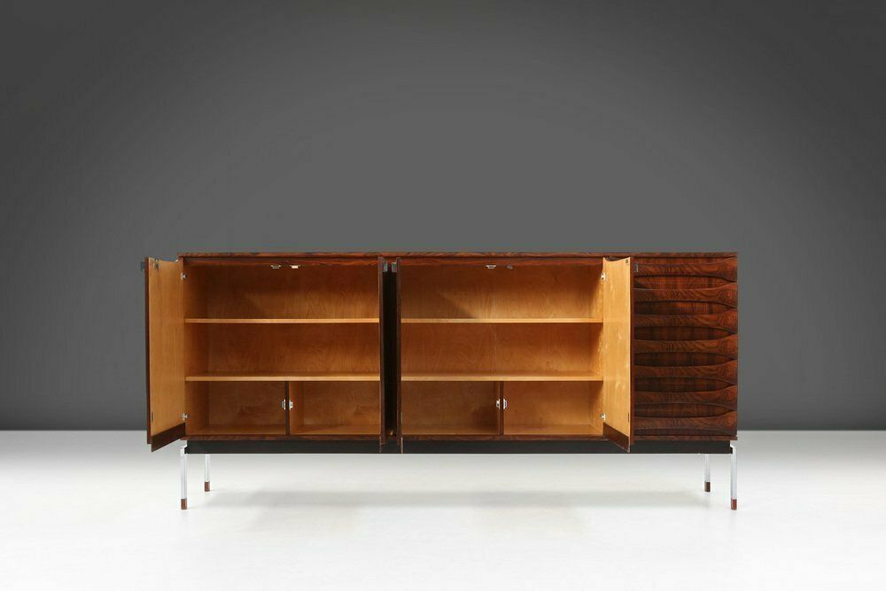 Belgian Mid Century Rosewood Highboard, 1960s photo Furniture