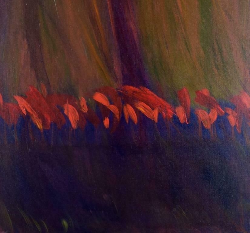 Monique Beucher, French Artist. Gouache On Canvas. Abstract Composition. photo for sale