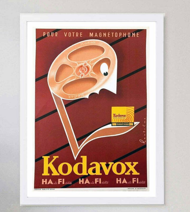 Kodak Kodavox Tape Original Vintage Poster photo for sale