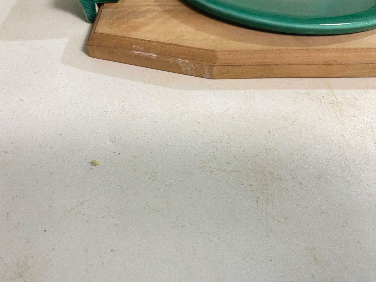 Cheese Tray In Ceramic And Wood France 1970s Brown And Green Color photo 288.0