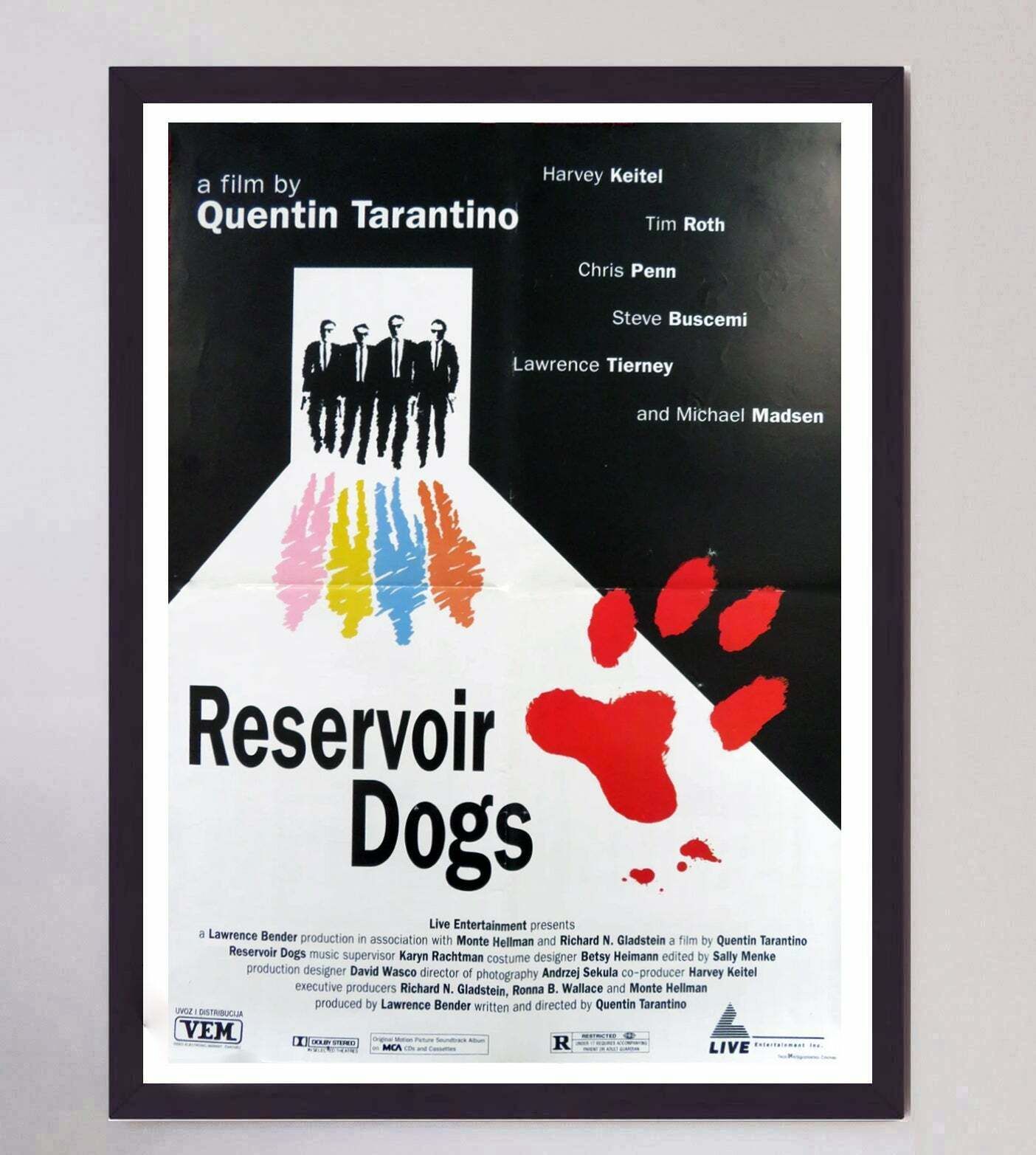 Reservoir Dogs (Yugoslavian) Original Vintage Poster photo furniture
