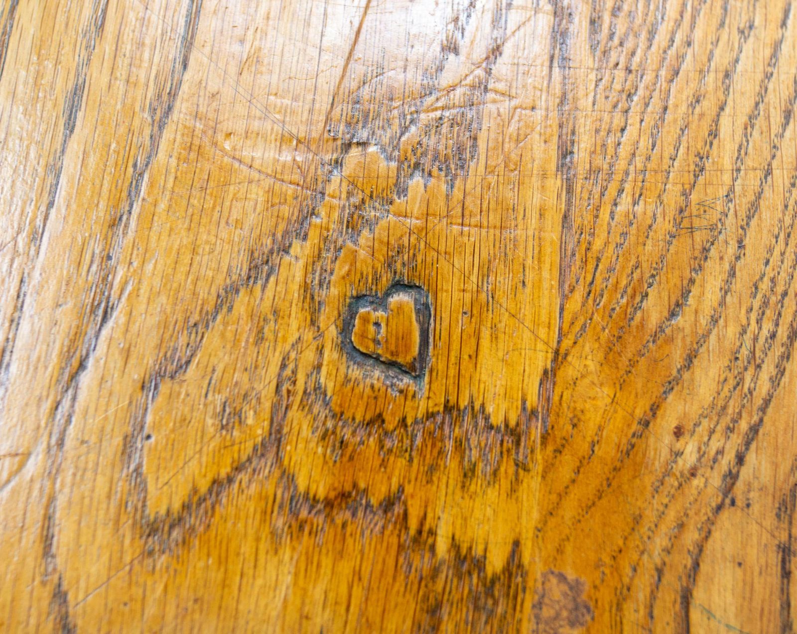 Student Oak & Iron Writing Table Slant Top Desk France, Mid 20th C photo vintage