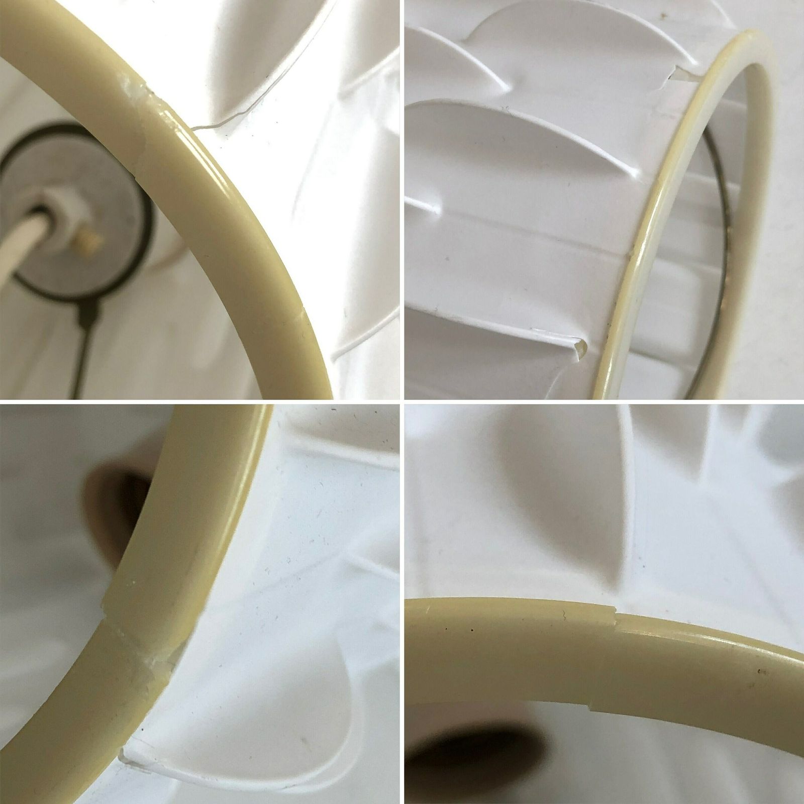 photo furniture Rare Modernist Danish “Contour 602” Ceiling Lamp In Plastic With Round Spike Pattern   Design By Lars Schiøler For Høyrup Lighting In 1959