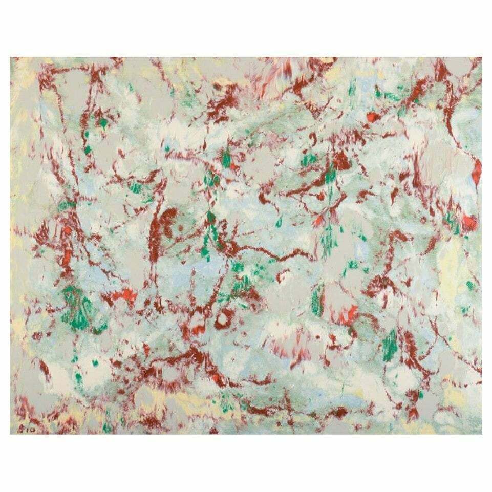 Birger Bia Peterson, Swedish Artist. Oil On Canvas. Abstract Composition.