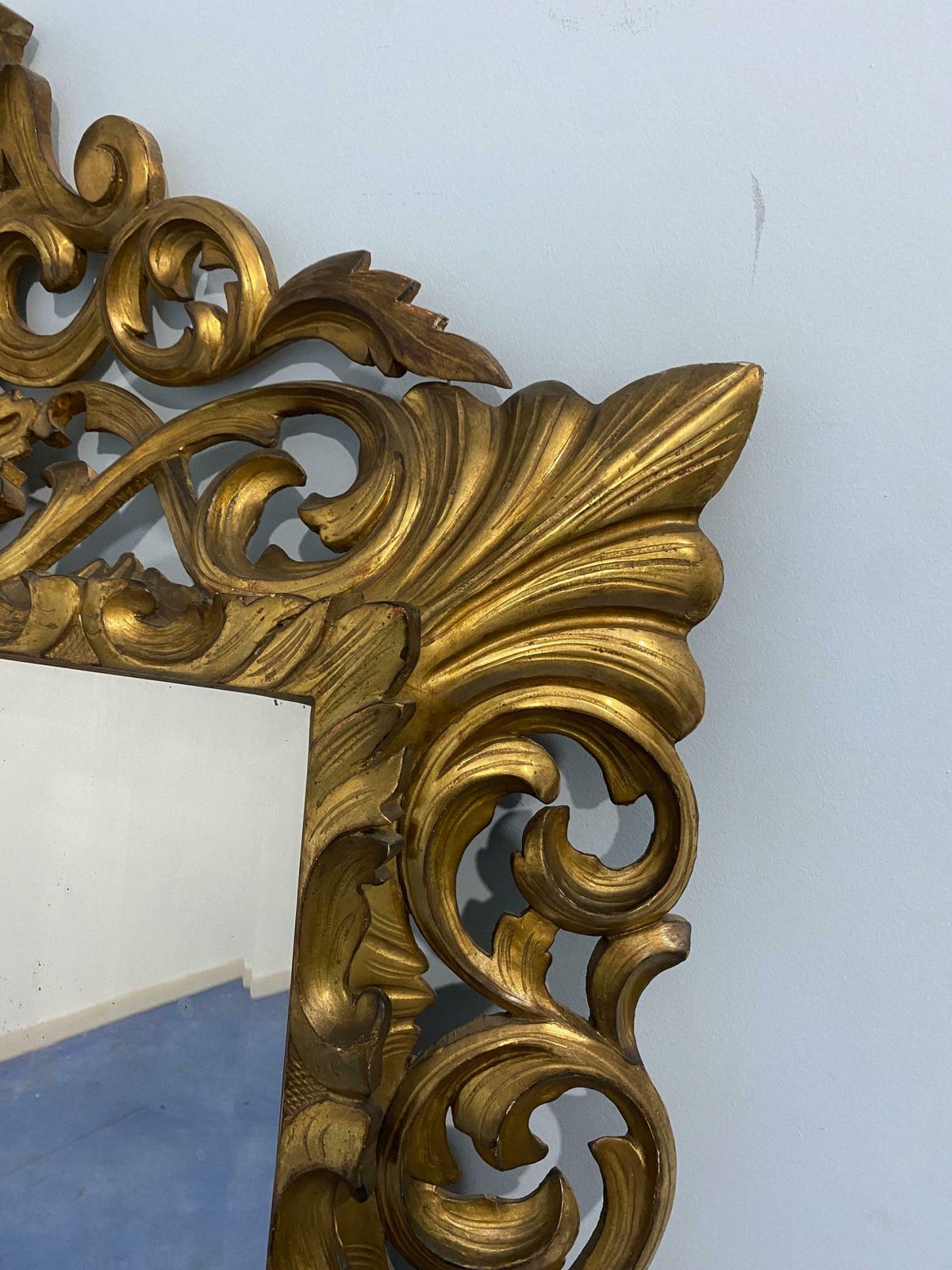Antique French Gilded Gold Leaf Mirror From The Louis Philippe Era, 1850 photo Home Decor