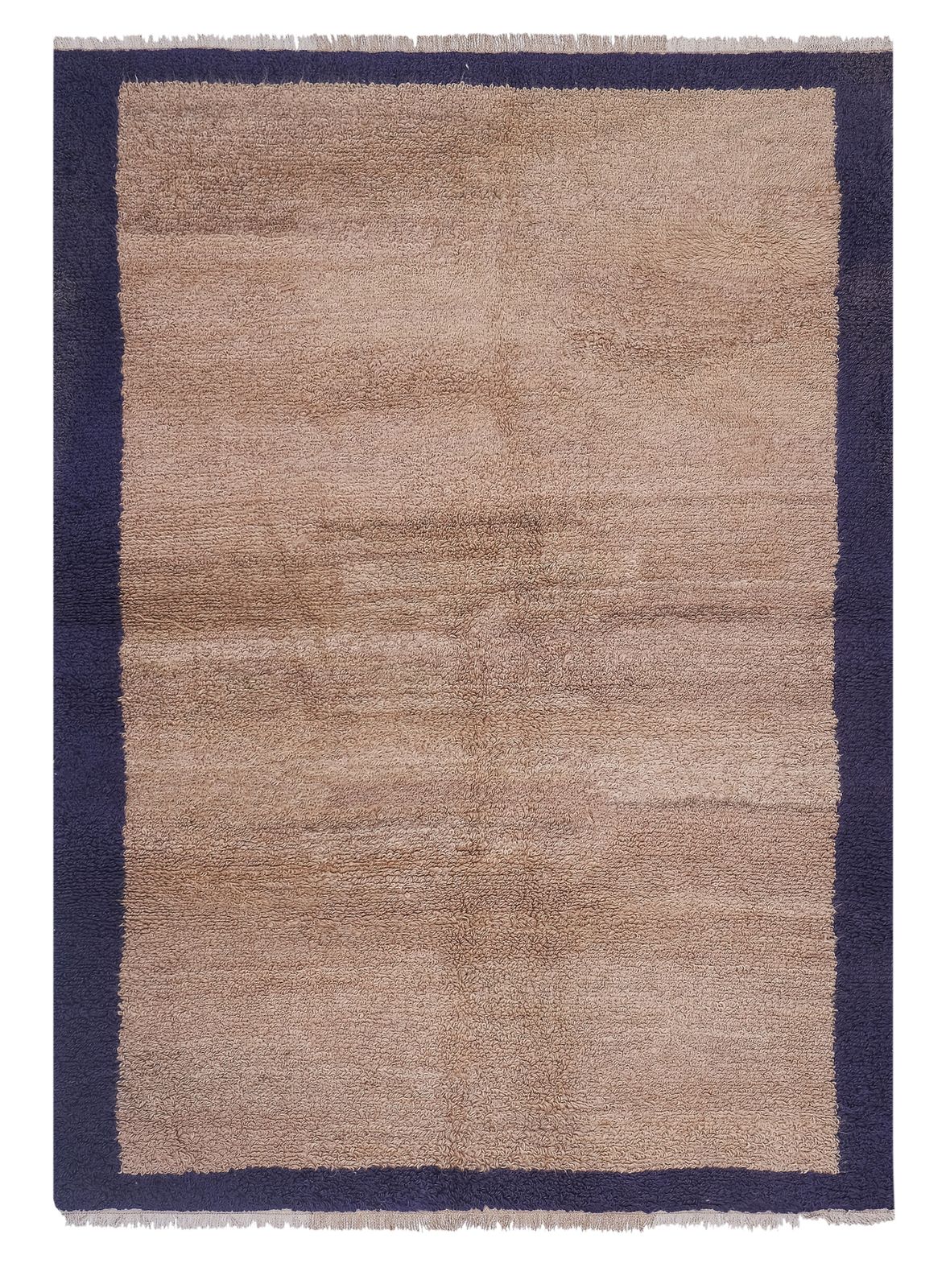 1960s Vintage Turkish Karapinar Tulu Rug 4'4'' X 5'12''