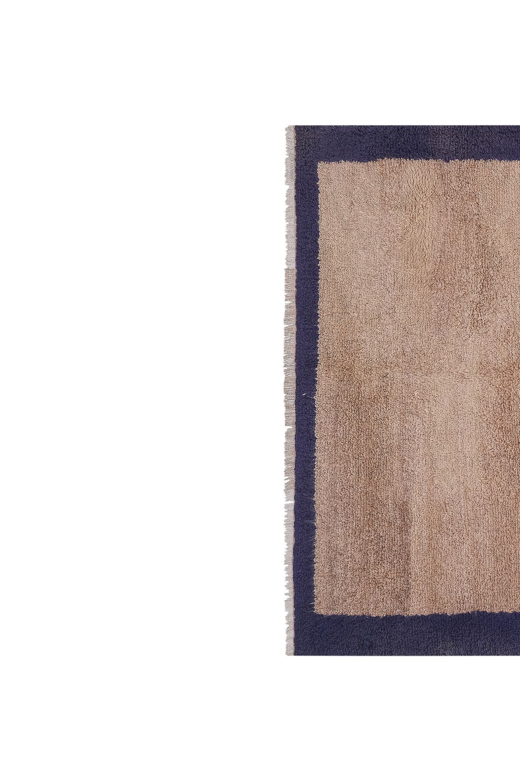 Textiles 1960s Vintage Turkish Karapinar Tulu Rug 4'4'' X 5'12'' photo