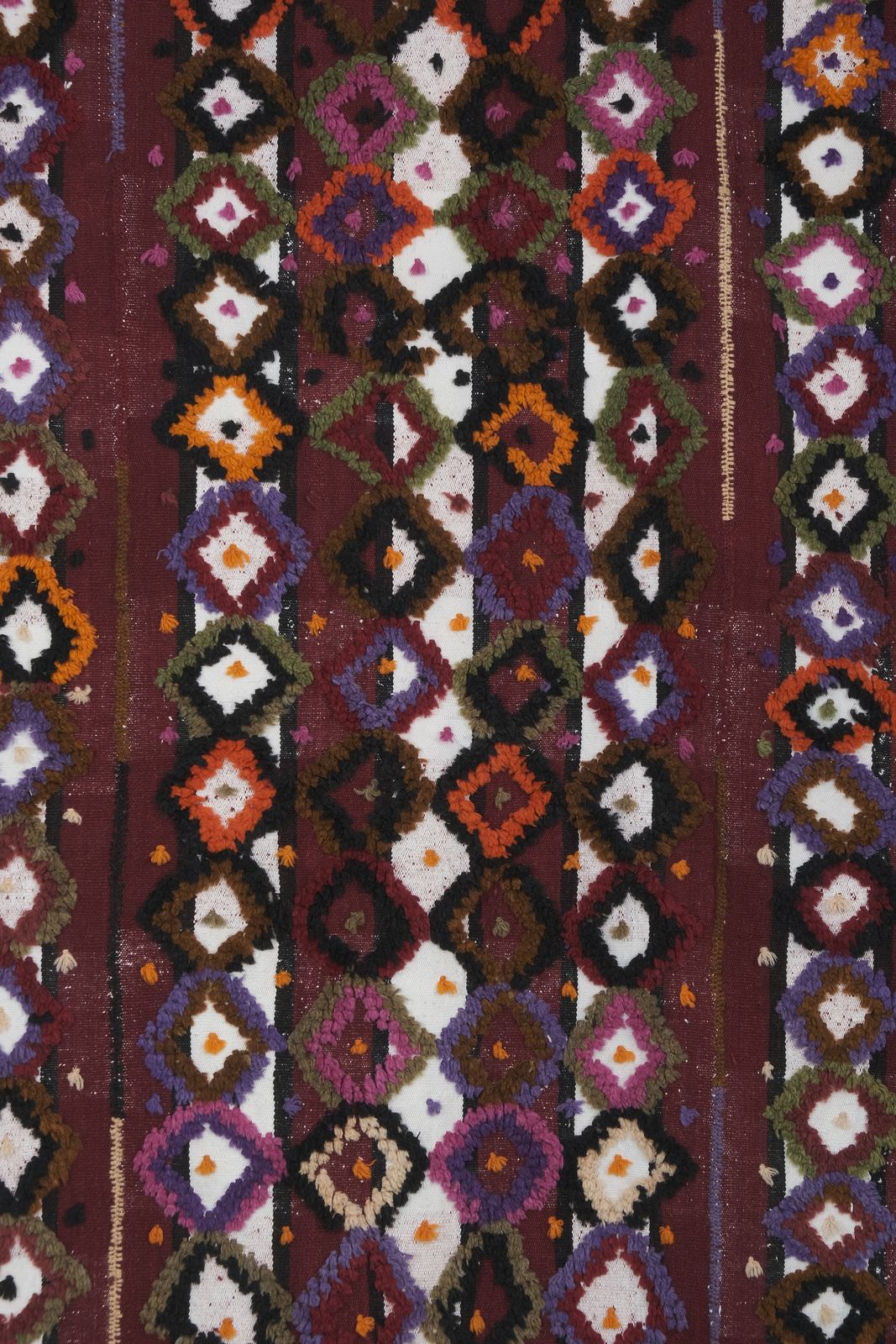photo furniture Vintage Turkish Shaggy Tulu Kilim Rug 5'6''X7'1''
