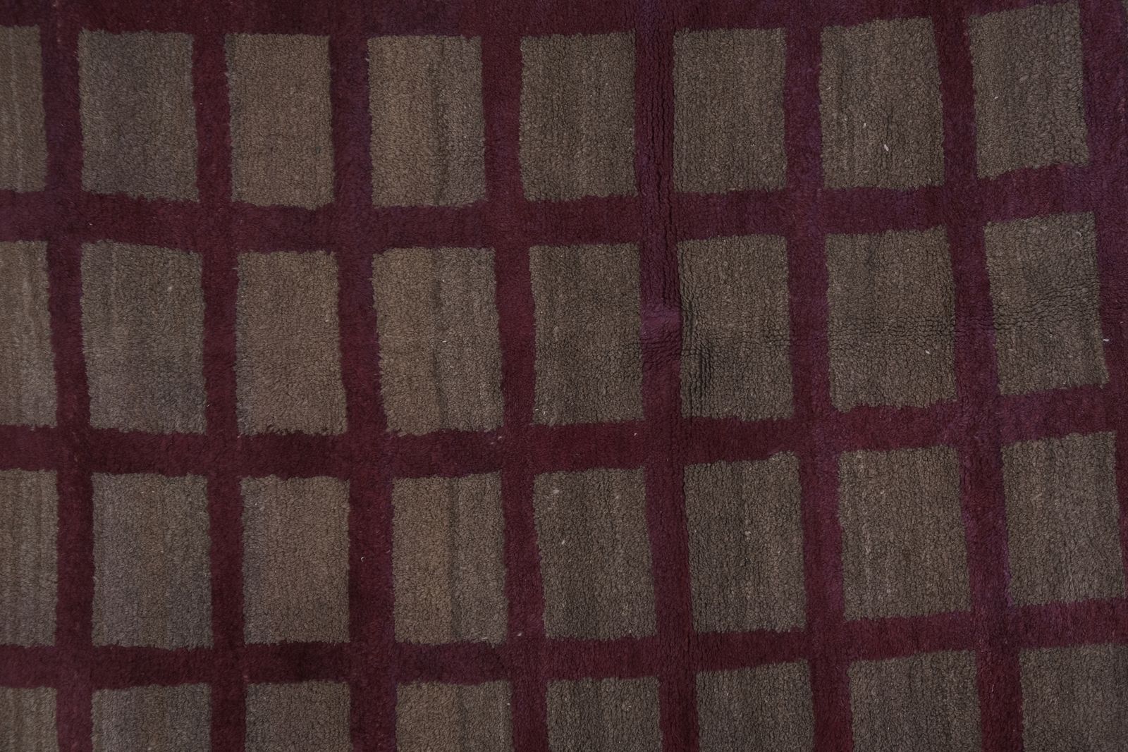 photo for sale 1980s Angora Gray Wool Shaggy Tulu Rug 3'8" X 6'10"