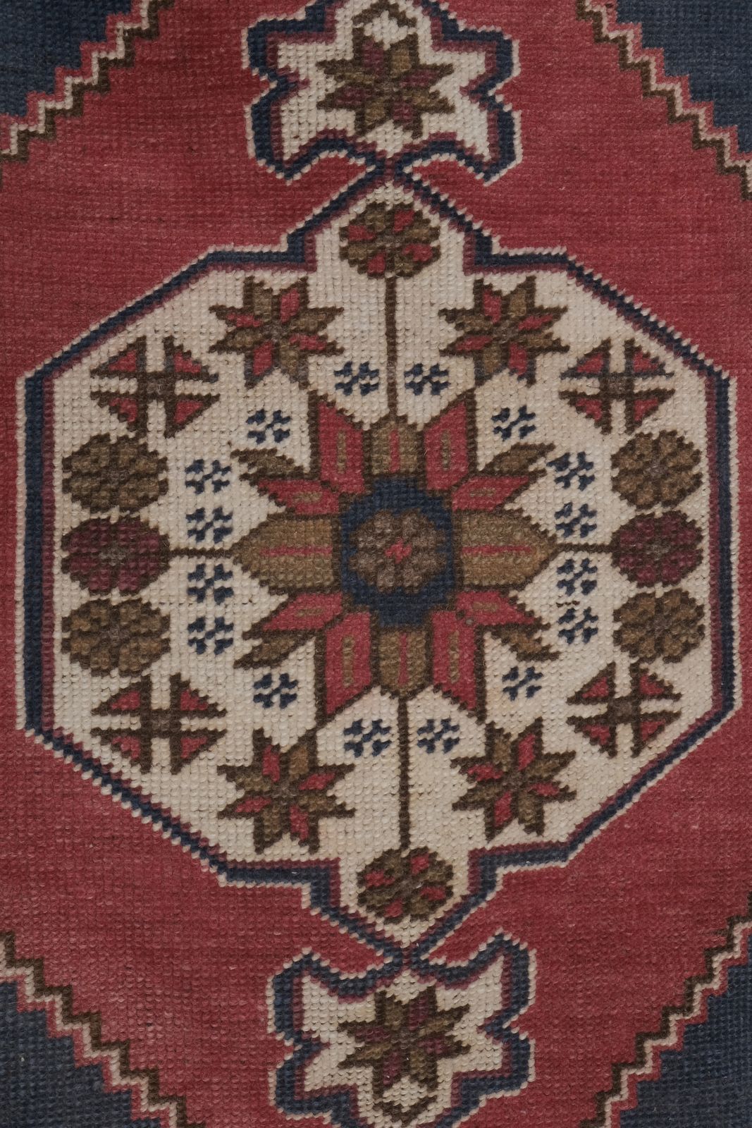 Distressed Low Pile Yastik Mat Faded Colors Rug   Set Of Two photo vintage