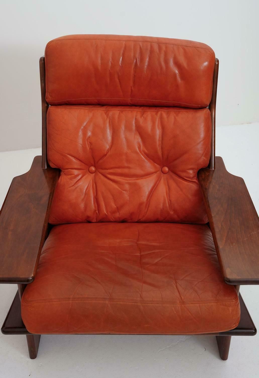 Scandinavian Lounge Chairs Model 'Pele' By Esko Pajamies photo vintage