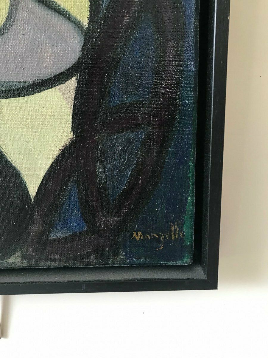 Jean Marzelle (1916 2005), Seated Woman, Oil On Canvas. photo 739.0