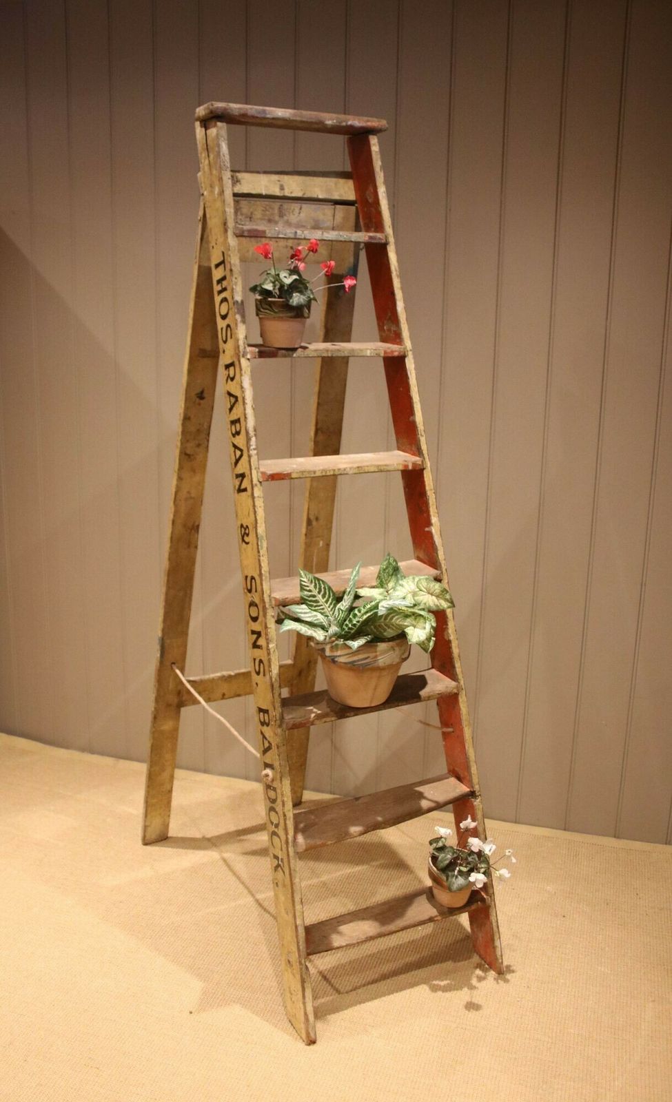 Set Of Rustic Ash Step Ladders photo buy