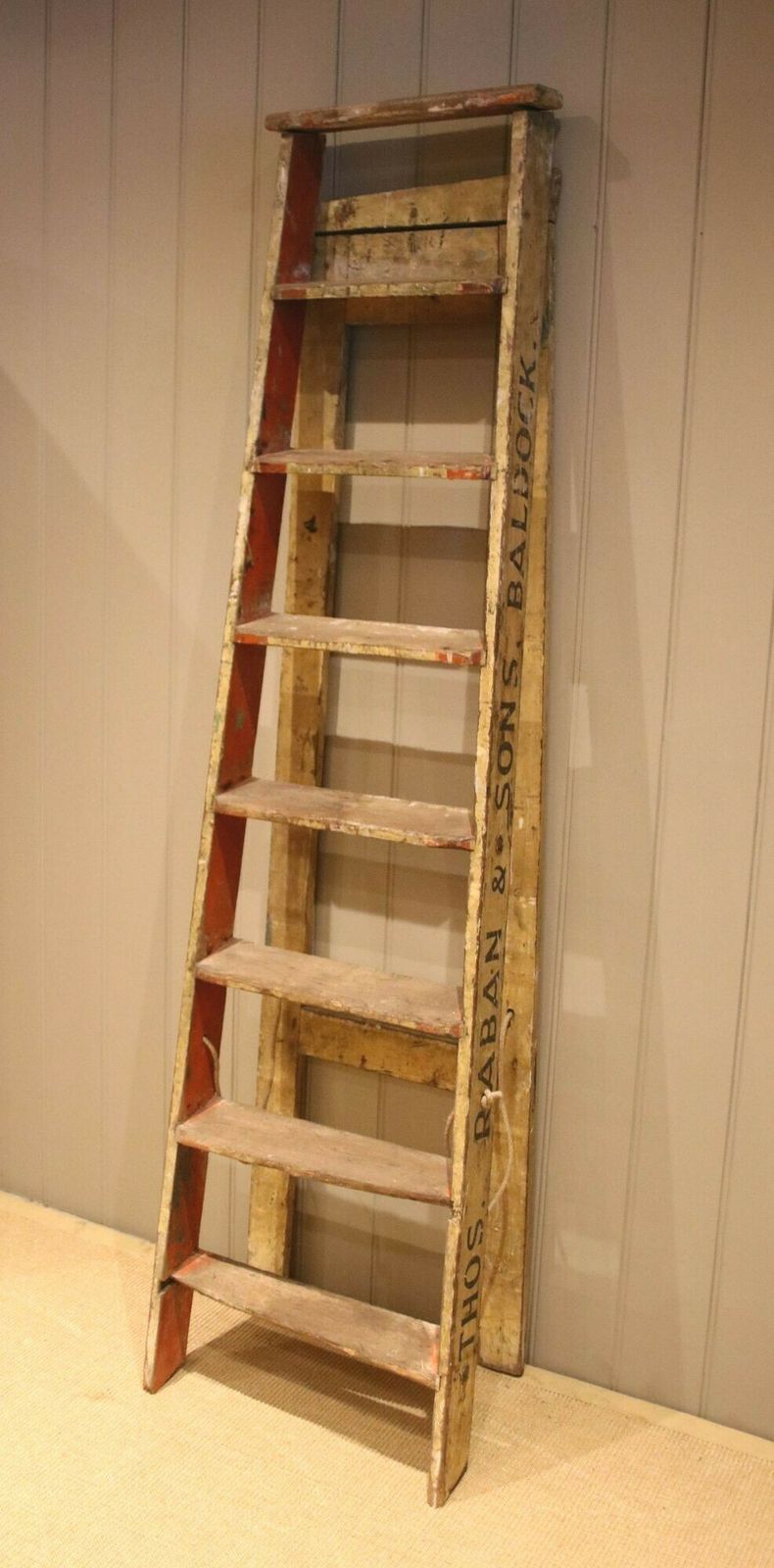 photo furniture Set Of Rustic Ash Step Ladders
