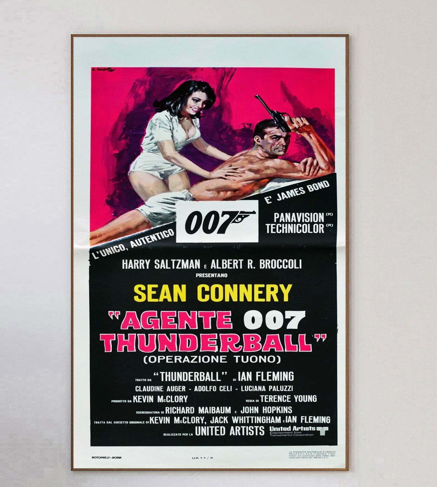 Thunderball (Italian) Original Vintage Poster photo 888.0