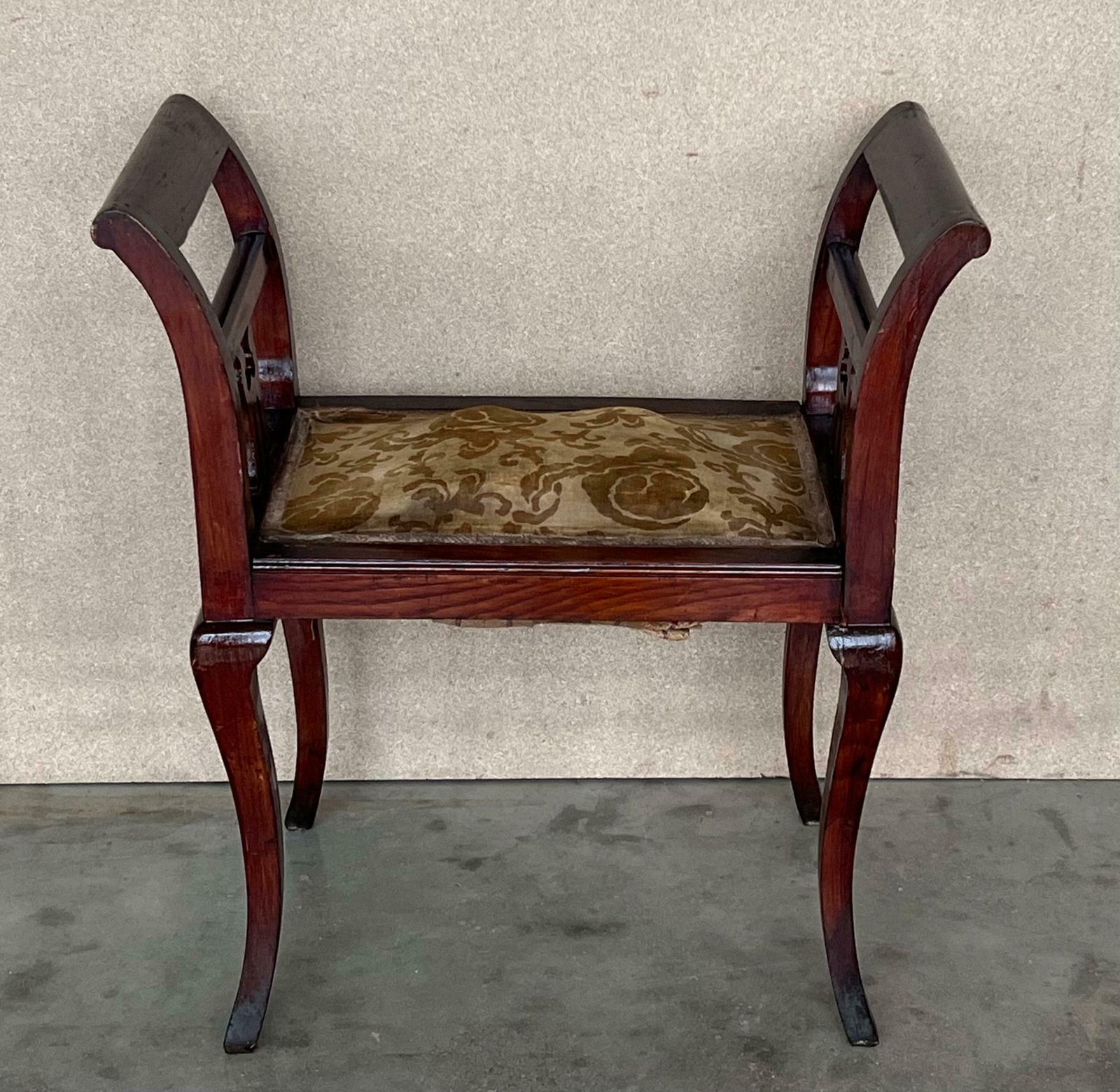 Ensemble de banquettes Chippendale d'époque XIXe siècle en acajou sculpté photo for sale