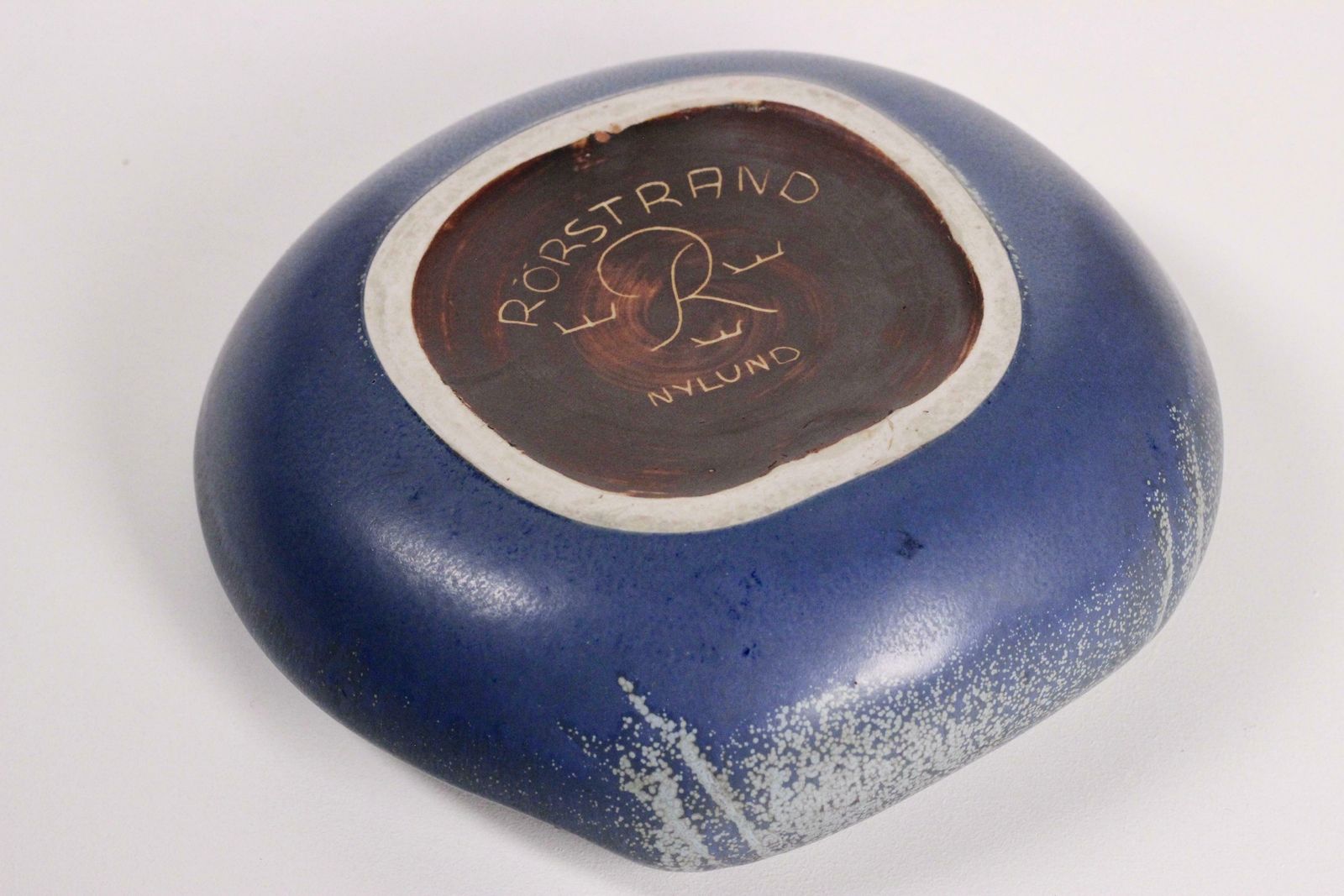 photo furniture A Large Blue Ashtray By Rörstrand, Sweden, 1950s. Designed By Gunnar Nylund