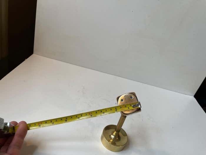 Midcentury Desk Sculpture Of Dice In Bronze, 1950s photo vintage