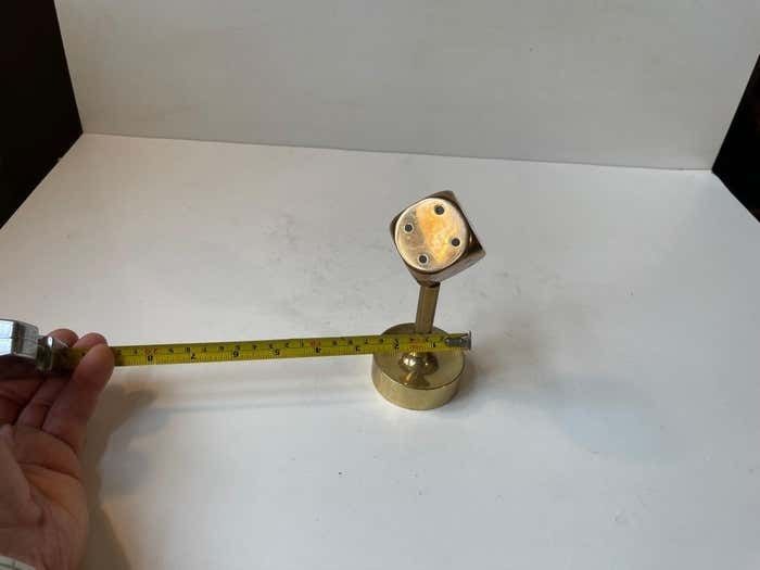 photo furniture Midcentury Desk Sculpture Of Dice In Bronze, 1950s
