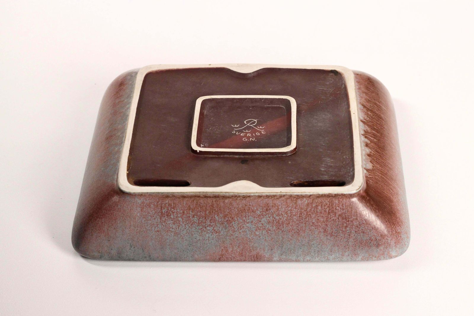 Scandinavian Modern Large Ceramic Ashtray By Gunnar Nylund For Rörstrand 1950’s photo for sale