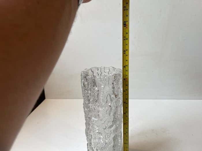 Georgshütte Germany Rustic Arktis Crystal Glass Vase, 1970s photo Home Decor