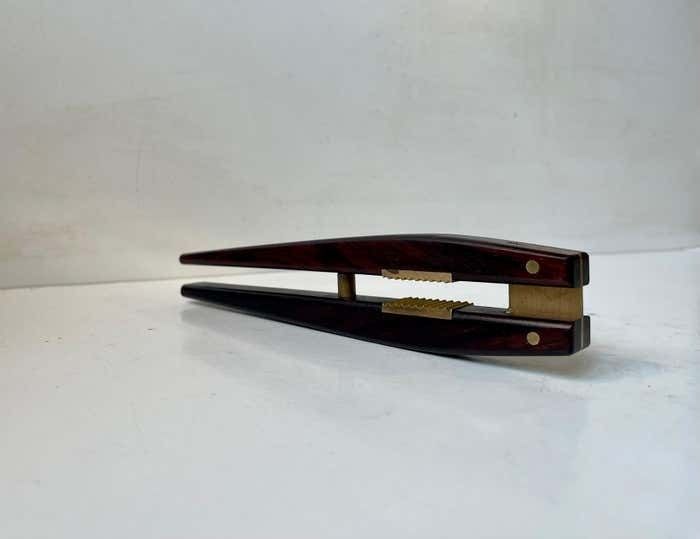 Danish Modern Nutcracker In Rosewood And Brass By Poul Knudsen, 1960s photo Home Decor