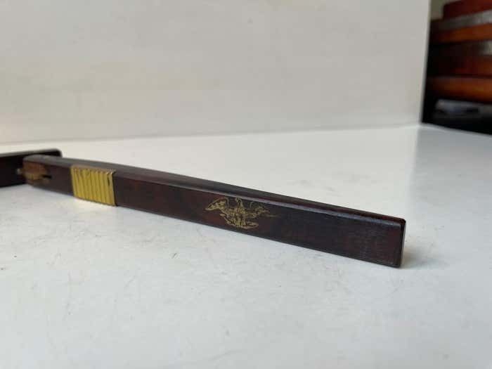Danish Modern Nutcracker In Rosewood And Brass By Poul Knudsen, 1960s photo 291.0