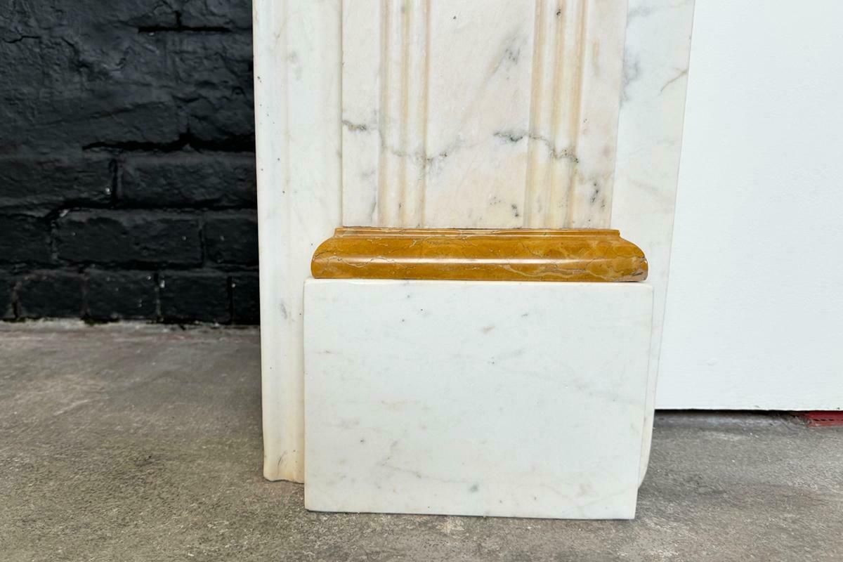 photo buy Antique Victorian Statuary Marble Fireplace Surround